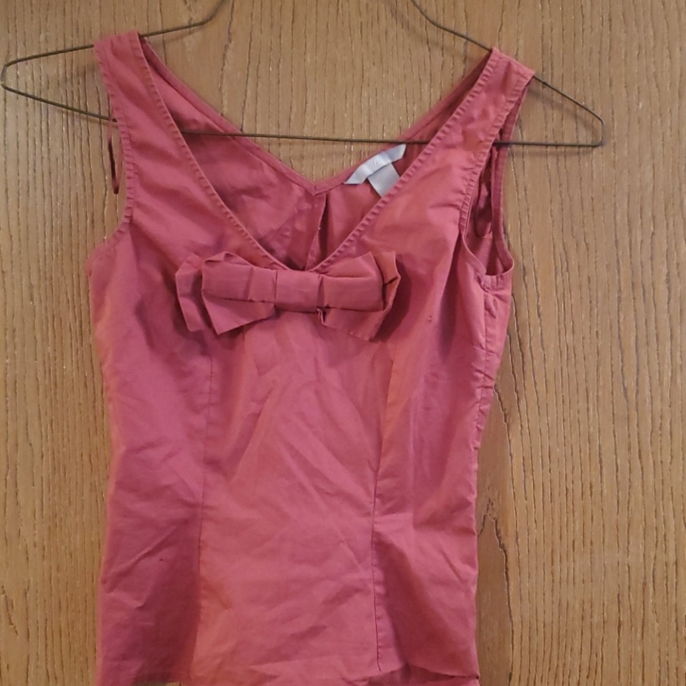 H&M bow sleeveless